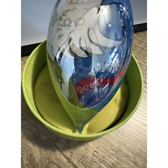 Li Bien Hand Painted Glass Christmas Angel w Dove Teardrop Ornament 2006 - Picture 5 of 6